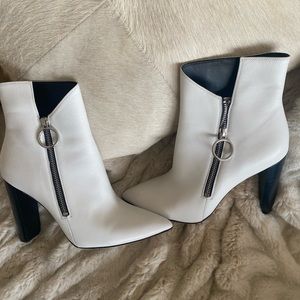Paige white booties - size 9